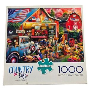 Buffalo Jigsaw Puzzle 1000 Piece Country Life Antique Barn 11930